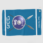 Maccabee Shield and Spears Golfhanddoek (Horizontaal)