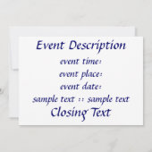 Maccabee Shield and Spears Kaart (Achterkant)