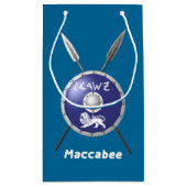 Maccabee Shield and Spears Klein Cadeauzakje (Achterkant)