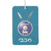 Maccabee Shield and Spears Luchtverfrisser (Voorkant)