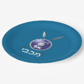 Maccabee Shield and Spears Papieren Bordje (Gekanteld)