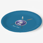 Maccabee Shield and Spears Papieren Bordje (Gekanteld)