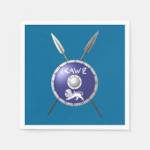 Maccabee Shield and Spears Servet (Voorkant)