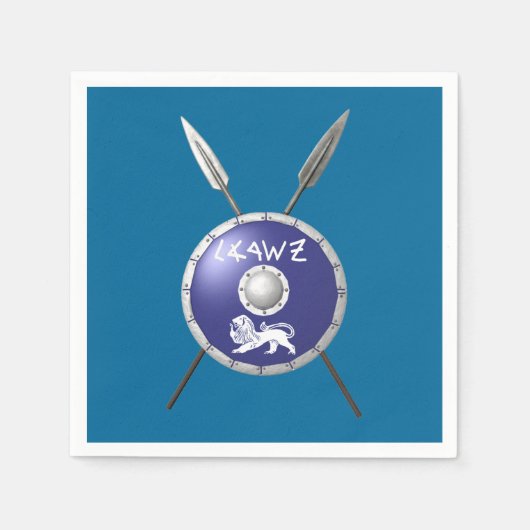 Maccabee Shield and Spears Servet (Voorkant)