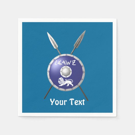 Maccabee Shield and Spears Servet (Voorkant)