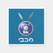 Maccabee Shield and Spears Servet (Voorkant)