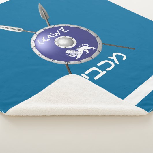 Maccabee Shield and Spears Sherpa Deken (3/4)