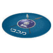 Maccabee Shield and Spears Snijplank (Hoek)