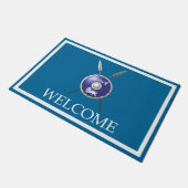 Maccabee Shield and Spears - Welkom Deurmat (Schuin)