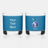 Maccabee Shield and Spears Whisky Glas (Achterkant)