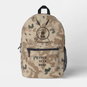 Maccabee Shield and Spears - woestijn Bedrukte Rugzak (Voorkant)