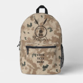 Maccabee Shield and Spears - woestijn Bedrukte Rugzak (Voorkant)