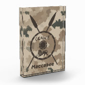 Maccabee Shield and Spears - woestijn Fotoblokken (Links)