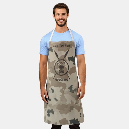 Maccabee Shield and Spears - woestijn Schort (Gedragen)