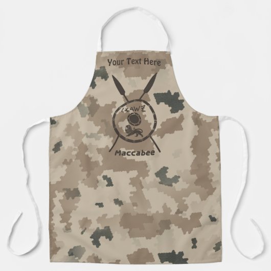 Maccabee Shield and Spears - woestijn Schort (Voorkant)