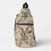 Maccabee Shield and Spears - woestijn Sling Bag (Voorkant)