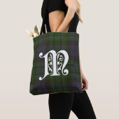 MacCallum Clan Tartan Monogram Tote Bag (Dichtbij)