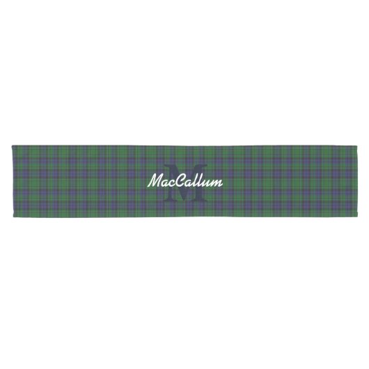 MacCallum Clan Tartan Plaid Table Runner Korte Tafelloper (Horizontaal)