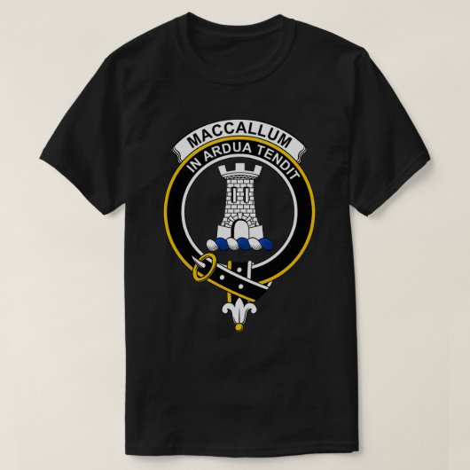 MacCallum Crest Tartan Clan Scottish Clan T-shirt (Design voorkant)