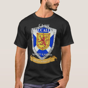 Maccallum Schotse familie Clan Schotland Shield T-shirt