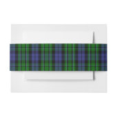 MacCallum Schotse Tartan Belly Band Uitnodigingen Wikkel (Voorkant Voorbeeld)