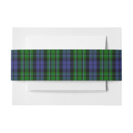 MacCallum Schotse Tartan Belly Band Uitnodigingen Wikkel