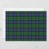MacCallum Scottish Wedding Invitation Kaart (Achterkant)