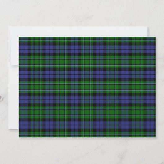 MacCallum Scottish Wedding Invitation Kaart (Achterkant)