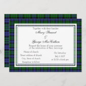 MacCallum Scottish Wedding Invitation Kaart (Voorkant / Achterkant)
