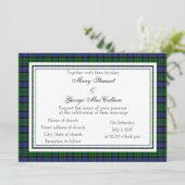 MacCallum Scottish Wedding Invitation Kaart (Staand voorkant)