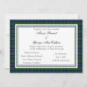 MacCallum Scottish Wedding Invitation Kaart (Voorkant)