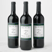 MacCallum Scottish Wedding Wine Label Wijn Etiket (Flessen)