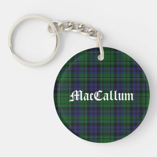 MacCallum Tartan Aangepast Sleutelhanger (Voorkant)