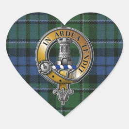 MacCallum Tartan & Badge Hart Sticker