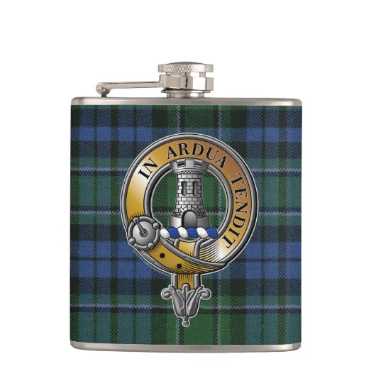 MacCallum Tartan & Badge Heupfles (Voorkant)