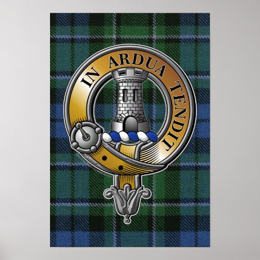 MacCallum Tartan & Badge Poster (Voorkant)