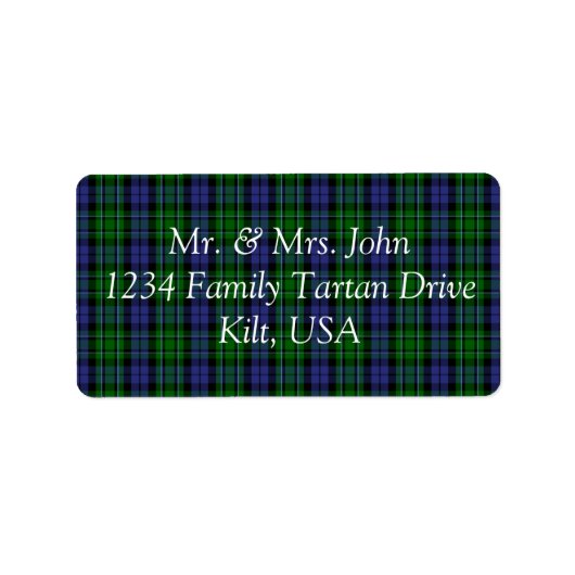 MacCallum Tartan Label (Voorkant)