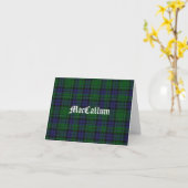 MacCallum Tartan Pset Custom Note Card Kaart (Gele Bloem)