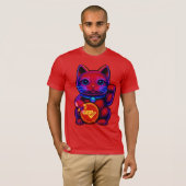 Maccaronin Geld Kat T-shirt (Voorkant volledig)
