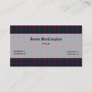 MacCaughan Tartan Aangepast Visitekaartje
