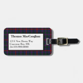 MacCaughan Tartan Pset Bagagelabel (Voorkant horizontaal)