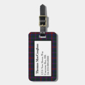 MacCaughan Tartan Pset Bagagelabel (Voorkant verticaal)