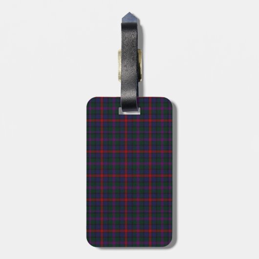MacCaughan Tartan Pset Bagagelabel (Achterkant verticaal)