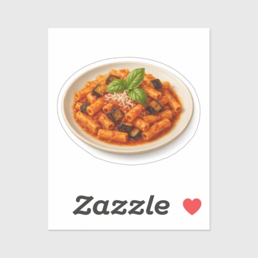 Maccheroni alla Norma Sticker (Vel)