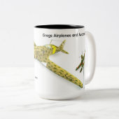 Macchi C.202 Folgore Tweekleurige Koffiemok (Voorkant rechts)