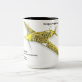 Macchi C.202 Folgore Tweekleurige Koffiemok (Center)