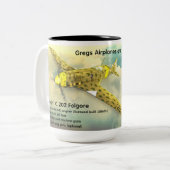 Macchi C.202 Folgore Tweekleurige Koffiemok (Voorkant links)