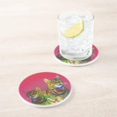 Macchi Cats Sandstone Onderzetter (Zijkant)