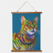 Macchi Kat in ongeloof Hangend Wandkleed (Voorkant)