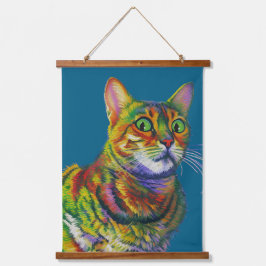 Macchi Kat in ongeloof Hangend Wandkleed